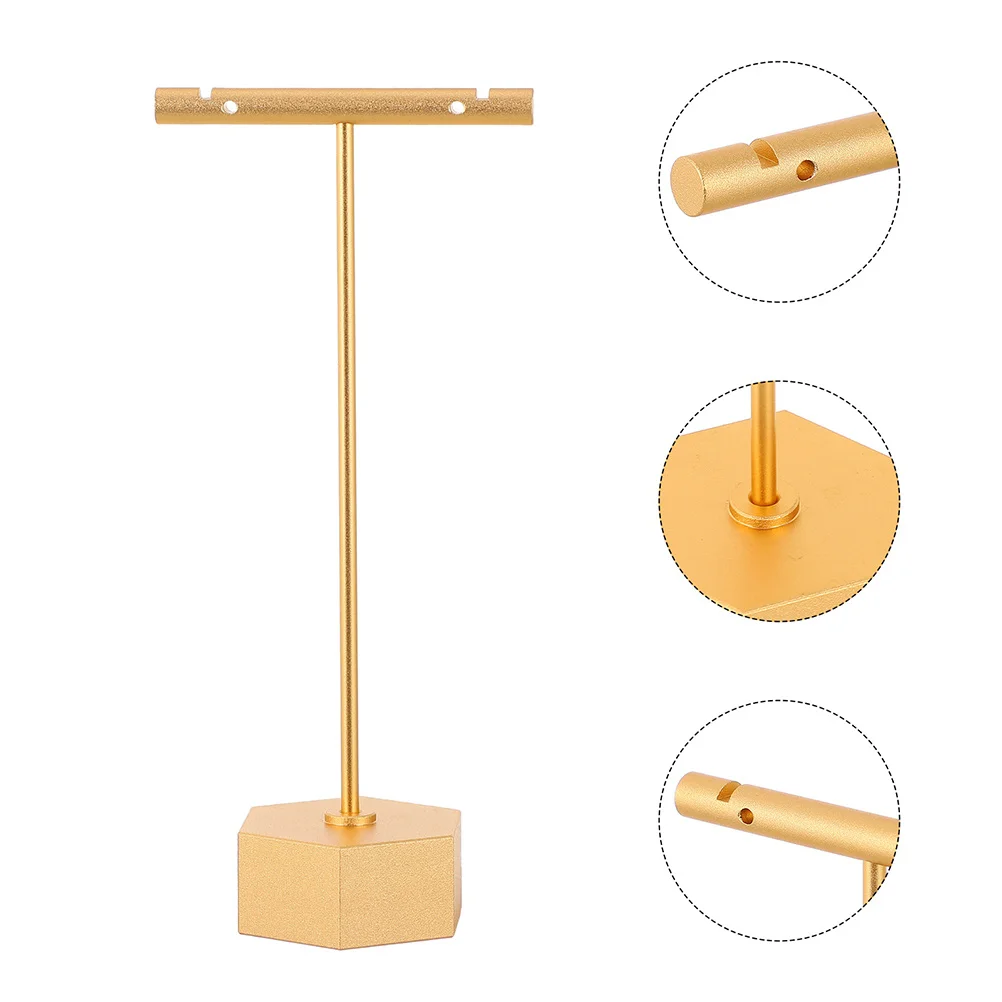 

1 шт., металлическая стойка для часов, подставка для хранения ювелирных изделий, твердый держатель для колец с плоскими краями для защиты от царапин, органайзер для ювелирных изделий