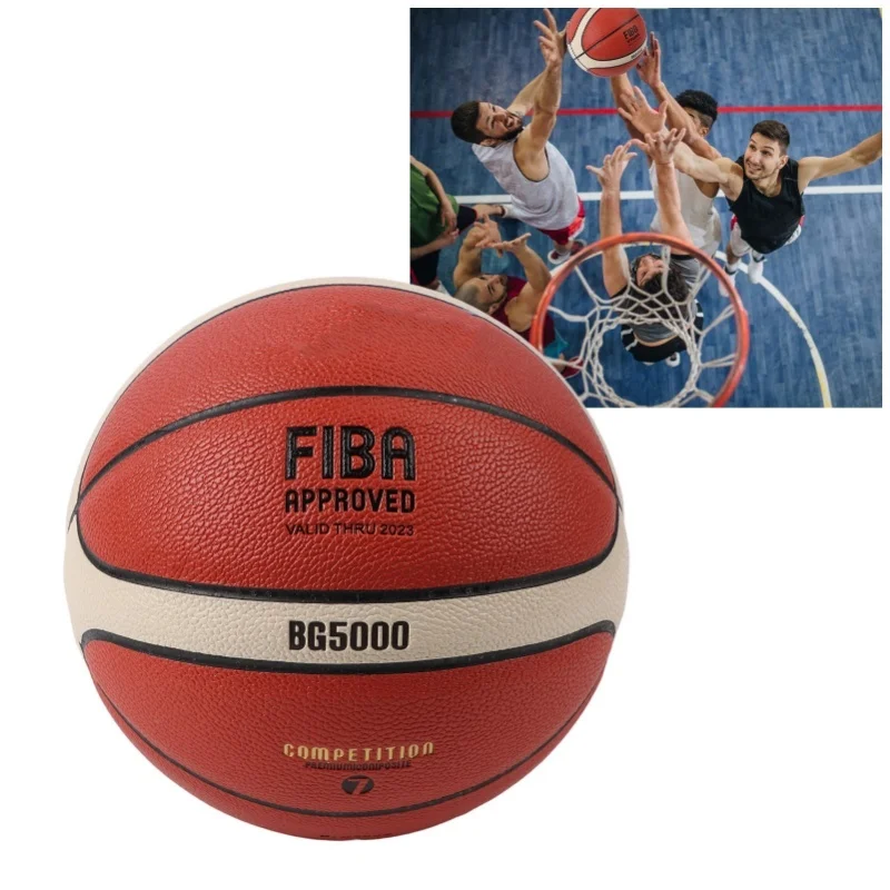 

Баскетбольный мяч размера 7, из ПУ, эластичный, с красивым дизайном, для взрослых и детей, для игры в помещении и на улице, BG5000, размер 7
