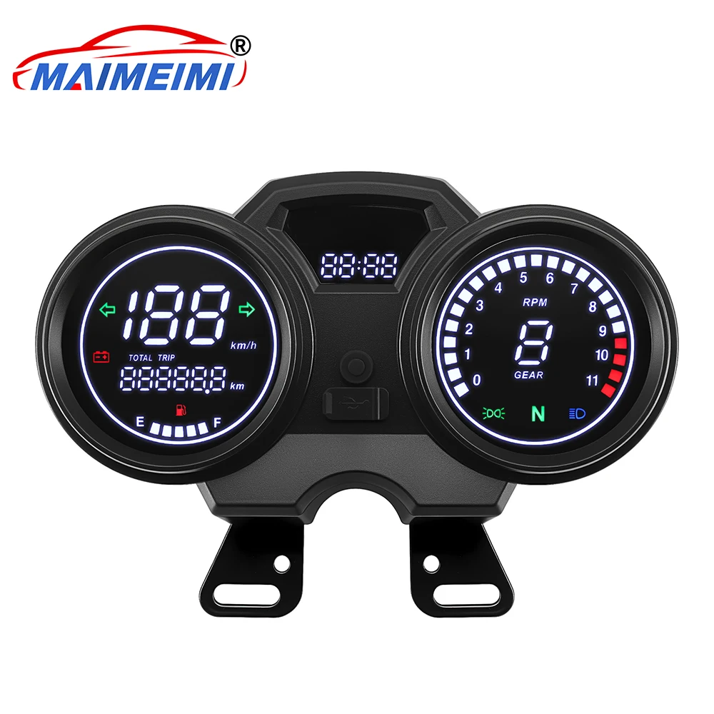 

Motorcycle Instrument Digital Meter LED Speedometer For Suzuki GN125 GN150 GN 125 EN125 GSX125 QS125 Yes125