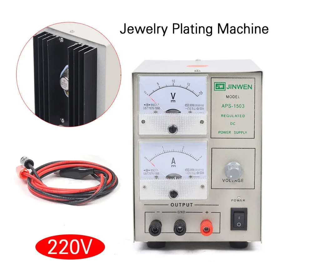 Jewelry Galvanizing Machine Jewelry Craft Kit Galvanizing Device Gold Plating Machine Jewelry Plater Electroplating Kit 220V