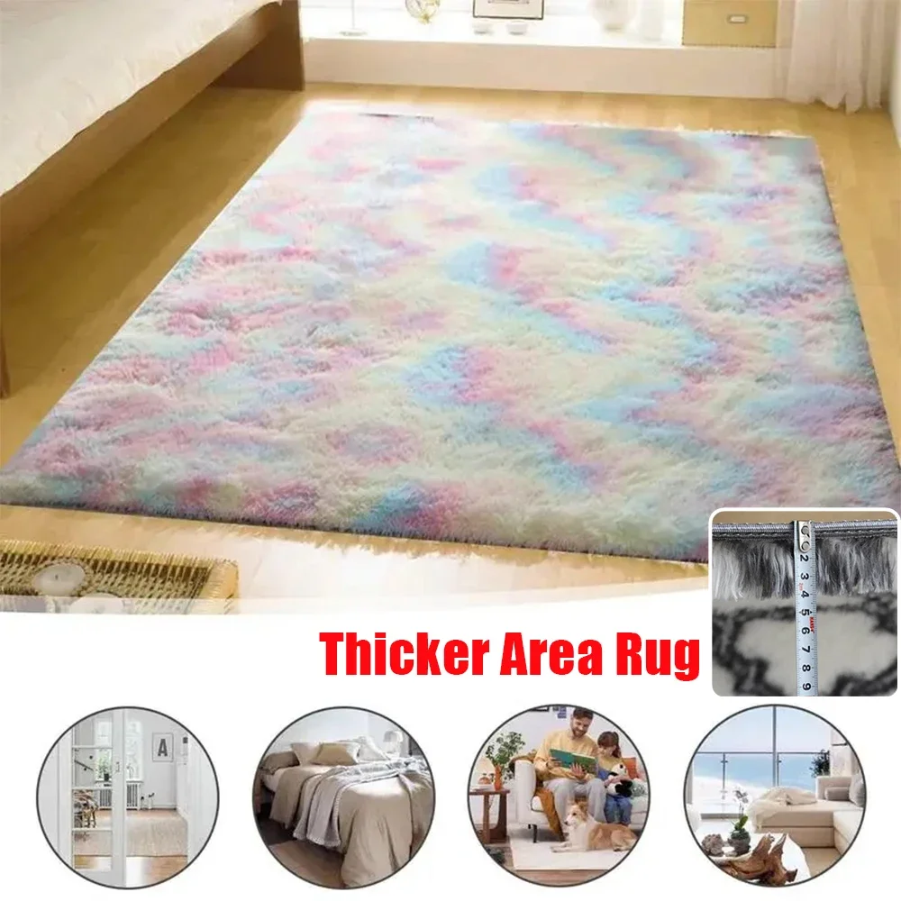 

Modern Living Room Large Carpet Thicker Area Rug Sofa Living Room Bedside Mat Balcony Carpets Baby Crawling Non-Slip Floor Mat