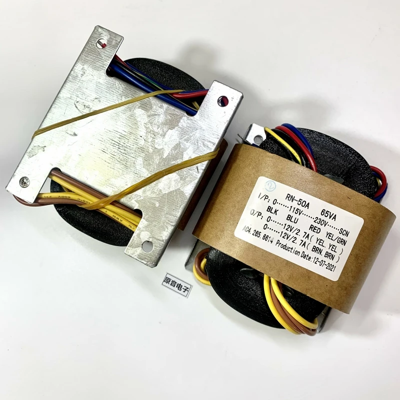 BAHOD 65w Dual 12v R Type Power Transformer for HIFI Amplifier Audio Accessories