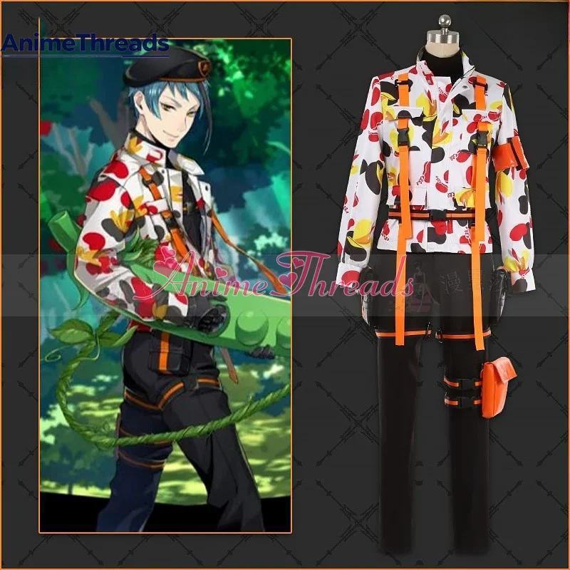 Customization Twisted-Wonderland Octavinelle Dorm Jade Leech Beans Camo Cosplay Costume Full Set