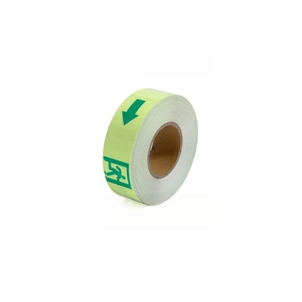5M Length Emergency Exit Luminous Tape Waterproof Safety Exit Marker Anti-Slip Floor Marker Glow ln The Dark Sign Arrow Design