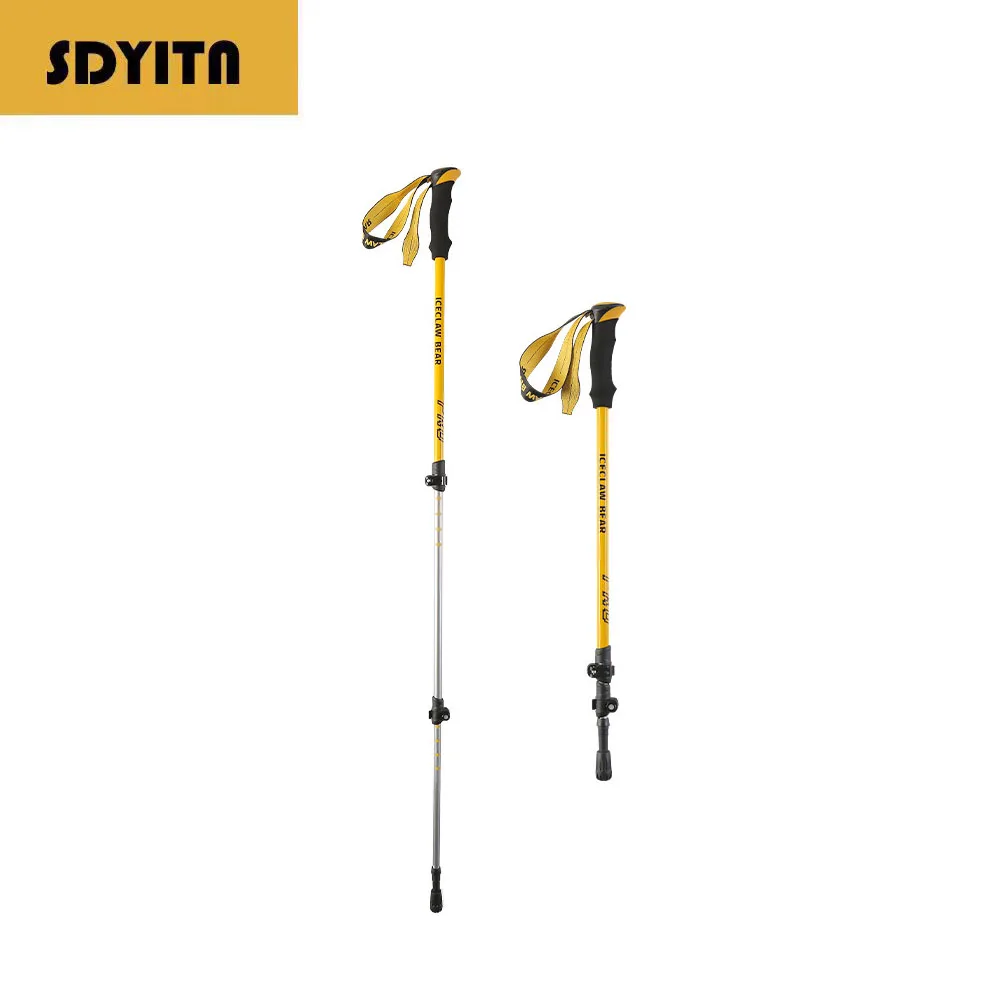 

Outdoor 7075 Aluminum Professional Hiking Walking Stick Mountain Climbing Equipment Cane Retractable Trekking Poles