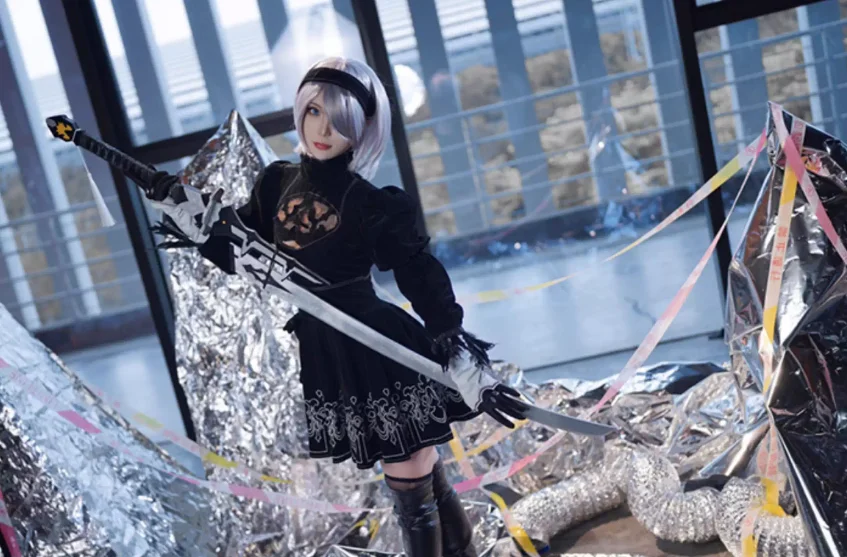 

Игровой реквизит: Длинный меч 2B из NieR:Automata (серия Virtuous Treaty) – аксессуар для костюма на Хэллоуин/Рождество, реквизит игрового персонажа