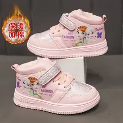 Disney adolescente studente scarpe peluche addensato inverno scarpe calde adolescenti studente bordo scarpe di cotone stivaletti regali giocattoli