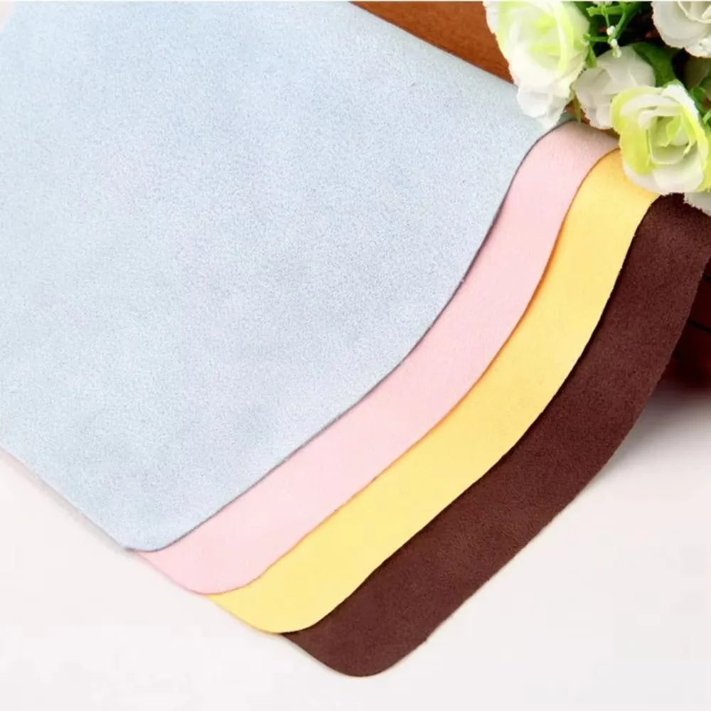 5/10pcs Suede Glasses Clean Microfiber Glasses Cleaning Cloth For Lens Phone Screen Cleaning Wipe Eyewear Accessories