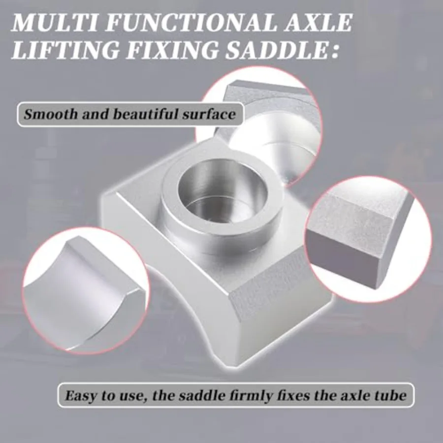 Adaptador de eje Jack Sillín de elevación diseñado para ejes de 3 pulgadas Compatible con herramientas de conector de botella y conector de suelo Ideal para Jack Lifti