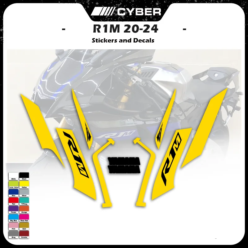 For YAMAHA R1M 2020 2021 2022 2023 2024 YZFR1M 2023 New Motorcycle Fairing Shell Custom Decal Sticker Full Vehicle Sticker