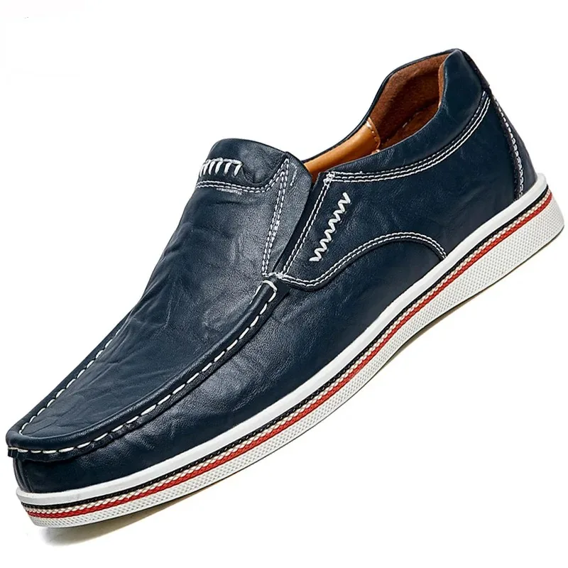 Leather Men\'s Casual Shoes Flats Moccasins Men Loafers Party Driving Loafers Shoes Male Genuine Leather Business Office Men Shoe