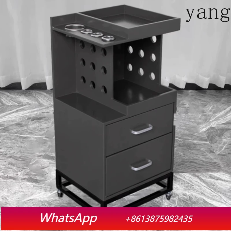

Beauty Salon Trolley Luxury Style Storage Rack Rolling Storage Cart Wheels Modern Salon Furniture