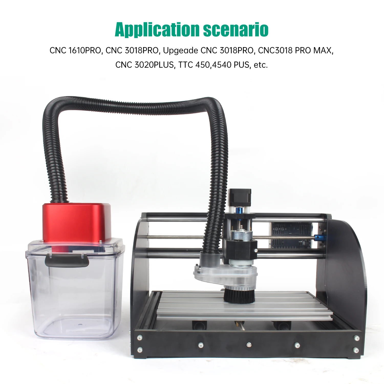 CNC 스핀들 먼지 신발 커버 브러시 진공 청소기 몬스터 M1 50000RPM TTC450 1610 3018 3020 4540 등