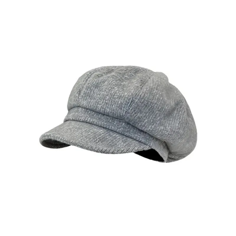 1 قطعة قبعة بيريه نسائية للشارع ، قبعات حرارية أدبية كلاسيكية مطرزة من البوليستر الشبكي ، مناسبة لحفلات الهالوين