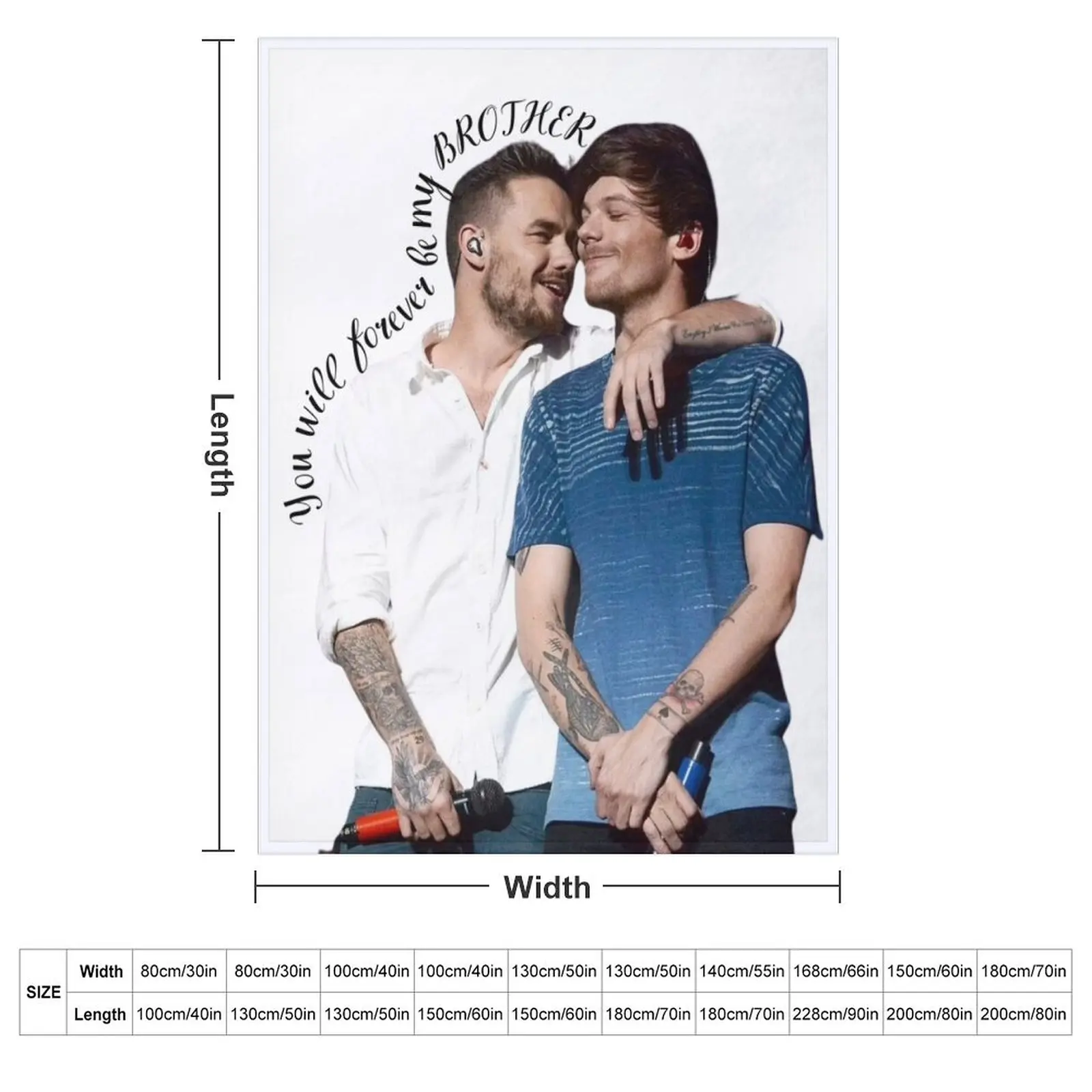 Liam Louis Brothers Throw Blanket Decorative Throw for babies Picnic funny gift cosplay anime Warm Blankets