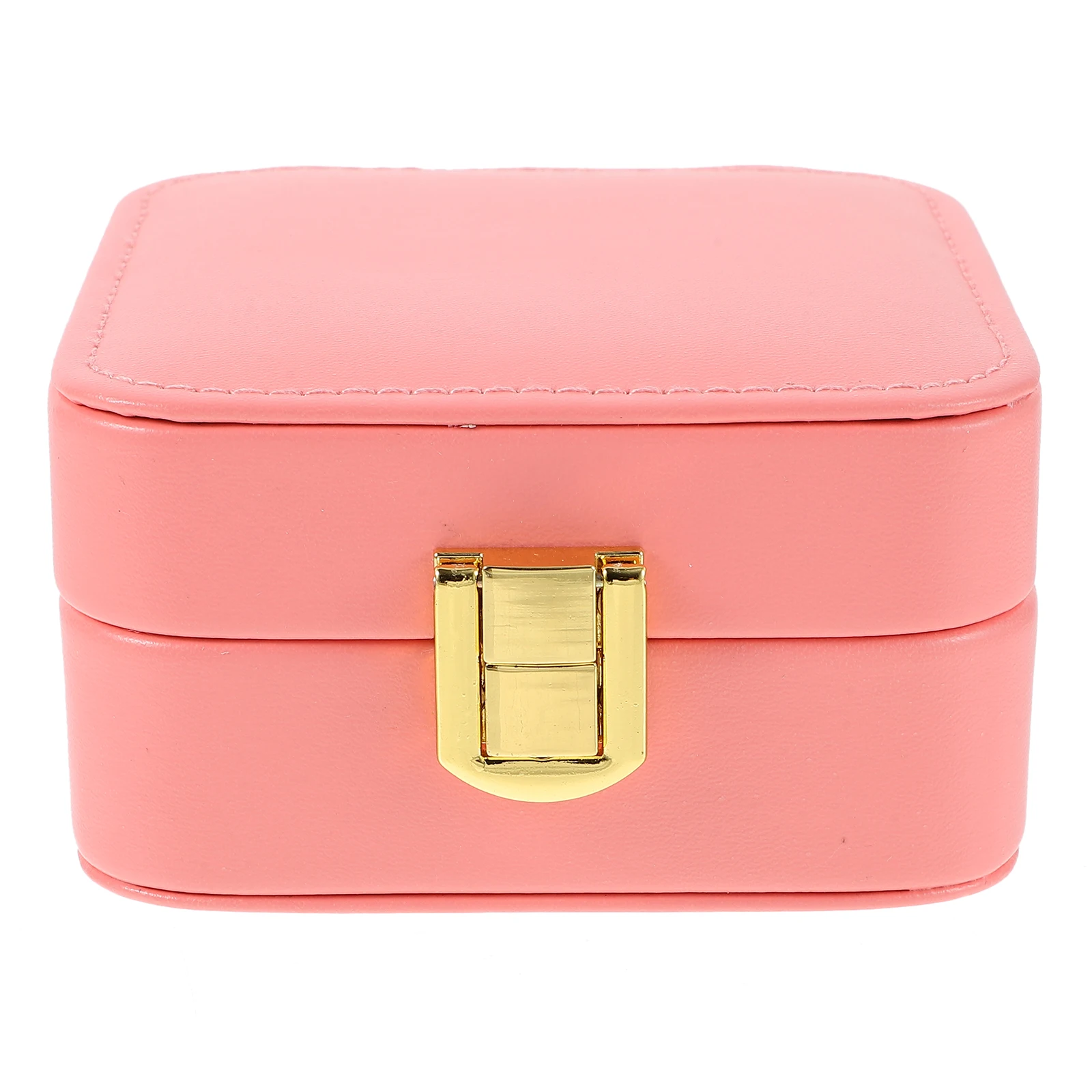 

Makeup Mirror Jewelry Box White Travel Portable Organizer for Necklace Earrings Rings Bracelets Storage Small Lightweight