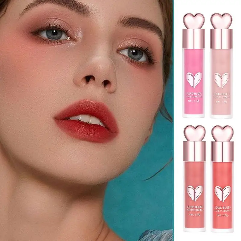 Liquid Blush Pink Blush Makeup for Cheek Shimmer Pink Blush Stick Waterproof Multifunctional Face Blush Makeup for Eyeshadow