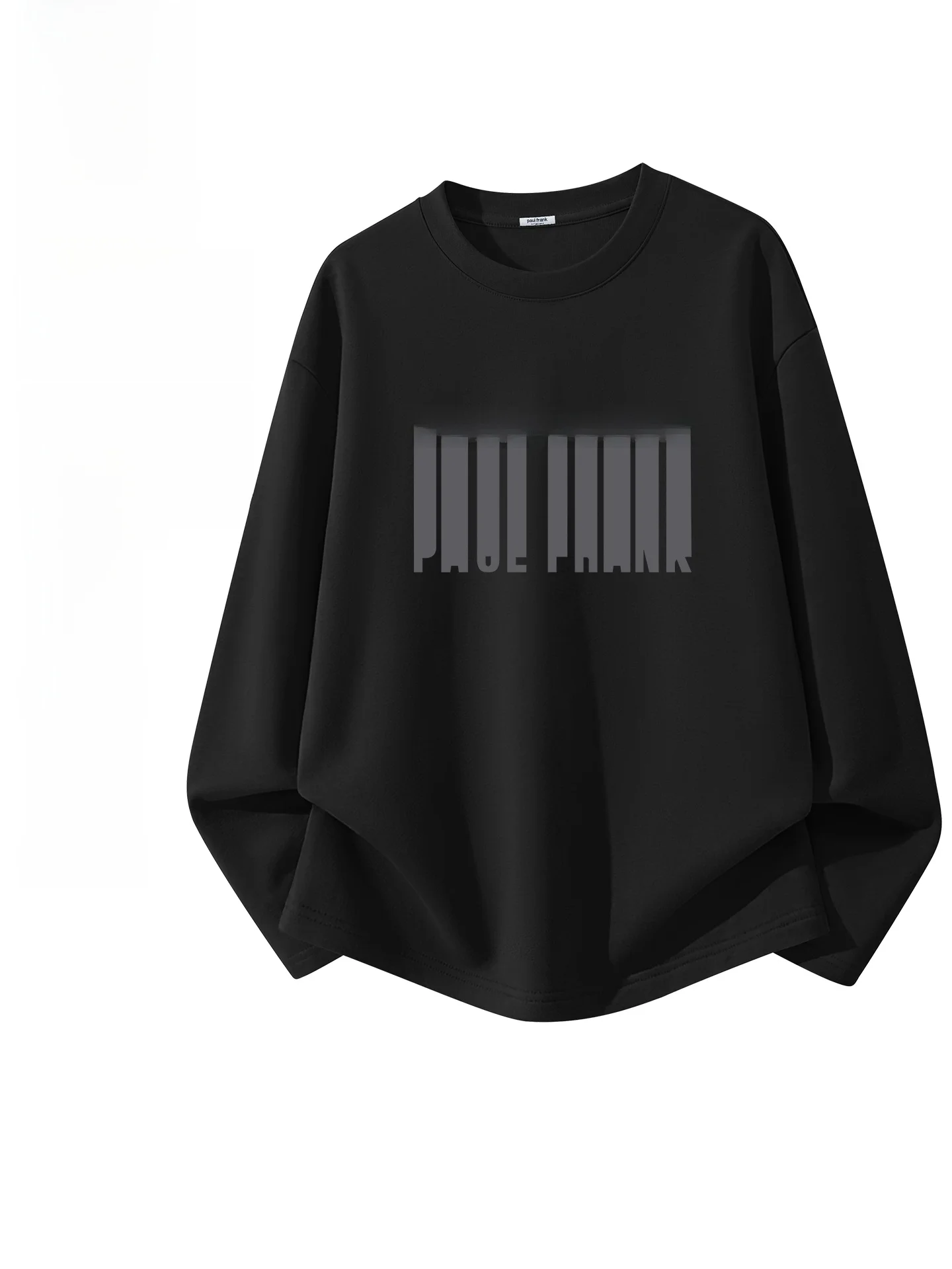 

Long Sve Cotton T-irt Men's Loose Fit American Sle Spring Breathable Sweat Absorbent Brand Logo Print Tee