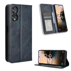 Pertain to TCL 40 NXTpaper 4G luxury magnetic retro wallet skin PU leather case for TCL 40 NXTpaper Magnetic phone case