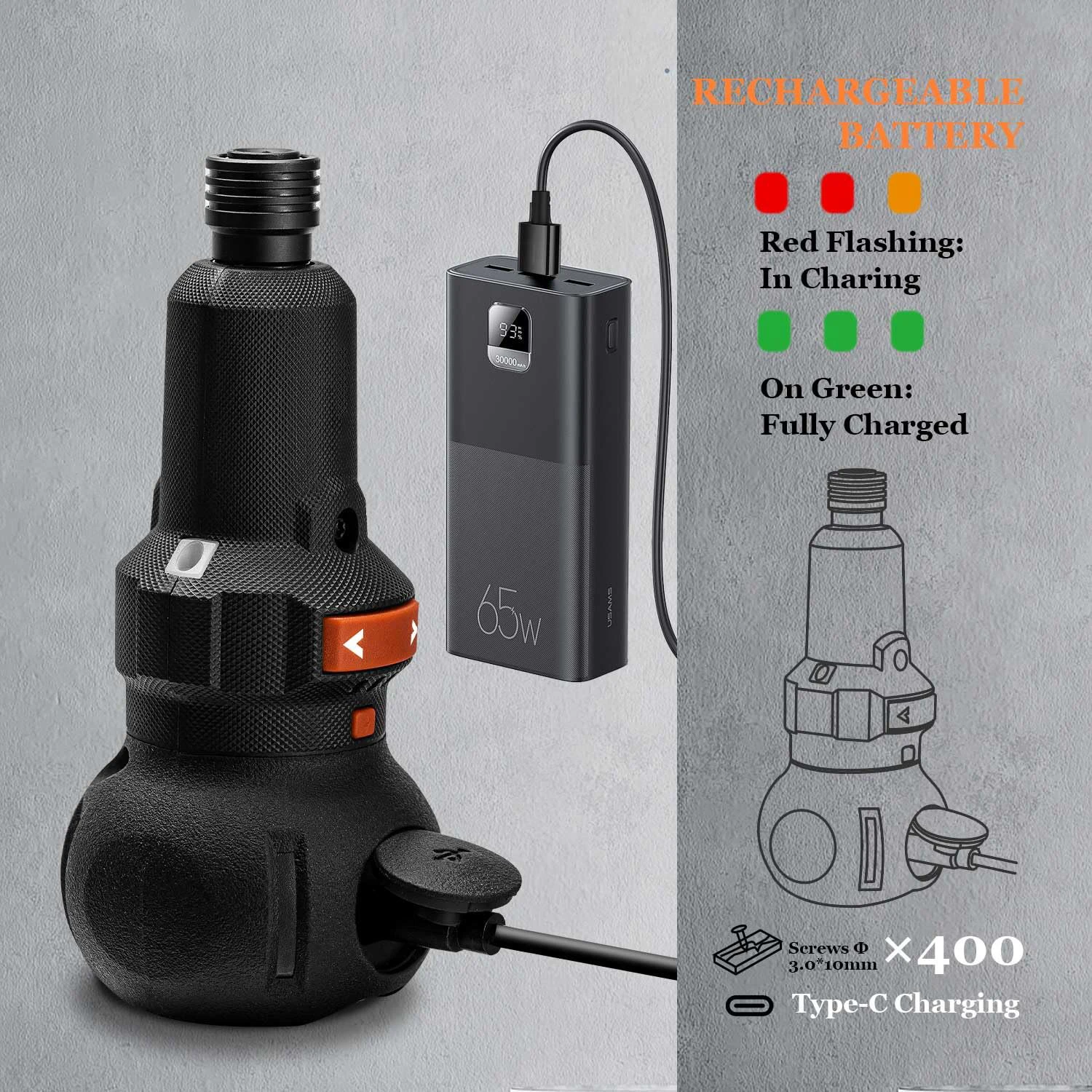 Cordless Electric Screwdriver Rechargeable 800mah Lithium Battery Mini Drill 3.6V Power Tools Set Household Maintenance Repair