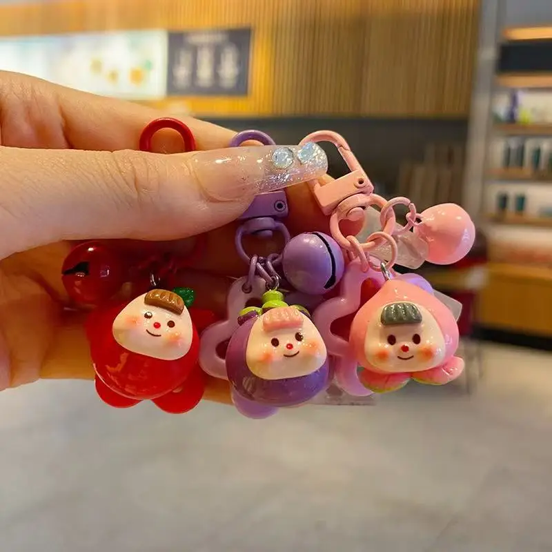 

Cute Mini Pendant Beaded Pendant DIY Accessories Resin Beaded Key Chain Keyring Fruits Mobile Phone Chain