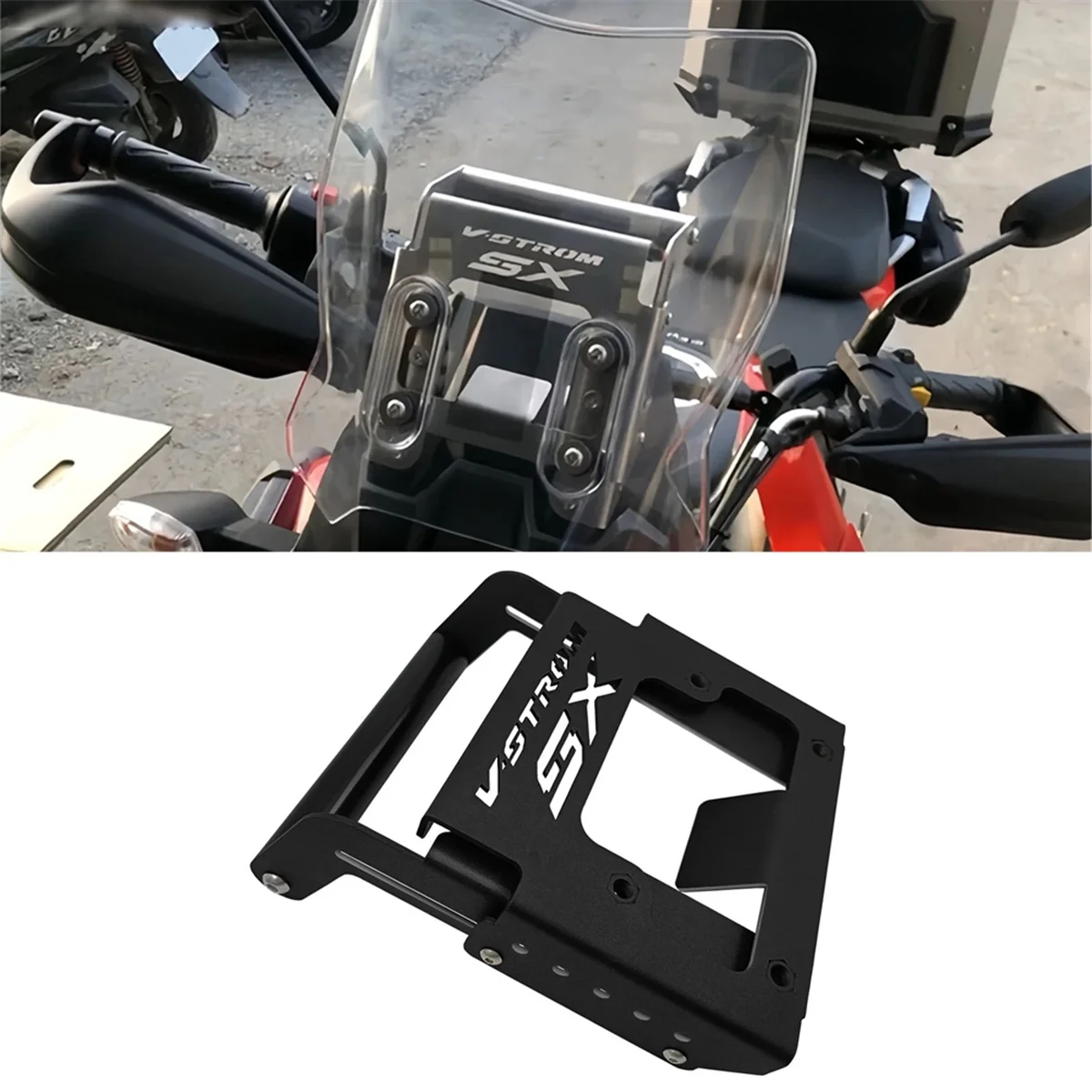 ل V-Strom 250Sx دراجة نارية الملحقات رفع الزجاج الأمامي الملاحة قوس لتحديد المواقع ل V-Strom 250Sx 250 Sx 2022 2023 2024