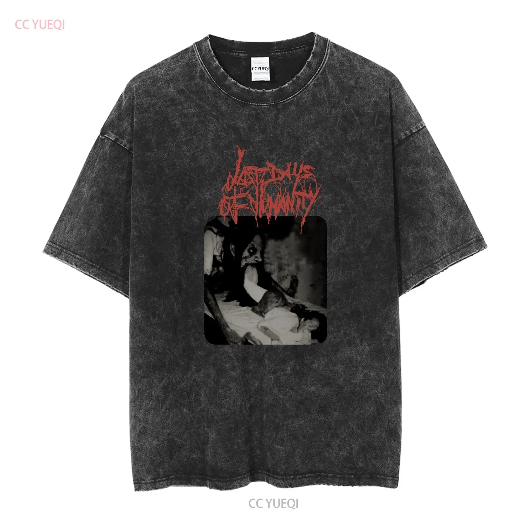 Last Days Of Humanity T Shirt Size 2XL Horrific Compositions Goregrind Grindcore vintage Washed Soft Stretched streetwear