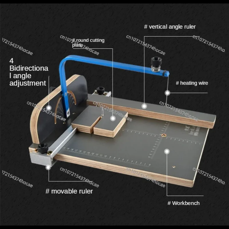 

Электрический резак для поролона KD-6, 380x280 мм, для домашнего использования, для легкого пенополистирола, настольный