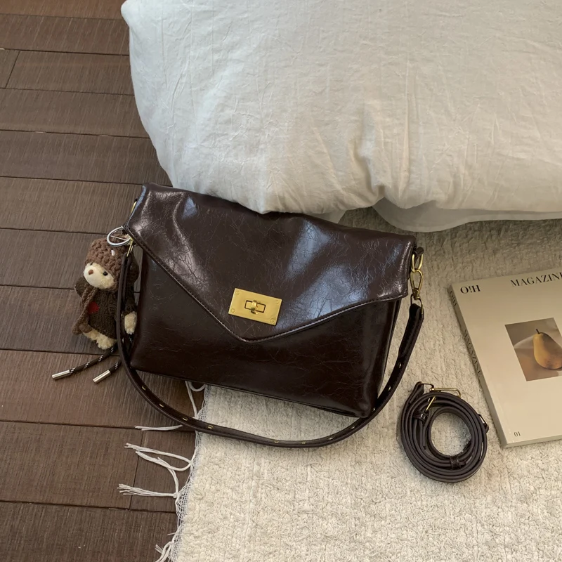 

Classic Leather Crossbody Bag Ladies Handbag, Shoulder Messenger Tote Bags, Popular Elegant By Famous Designer Luxury