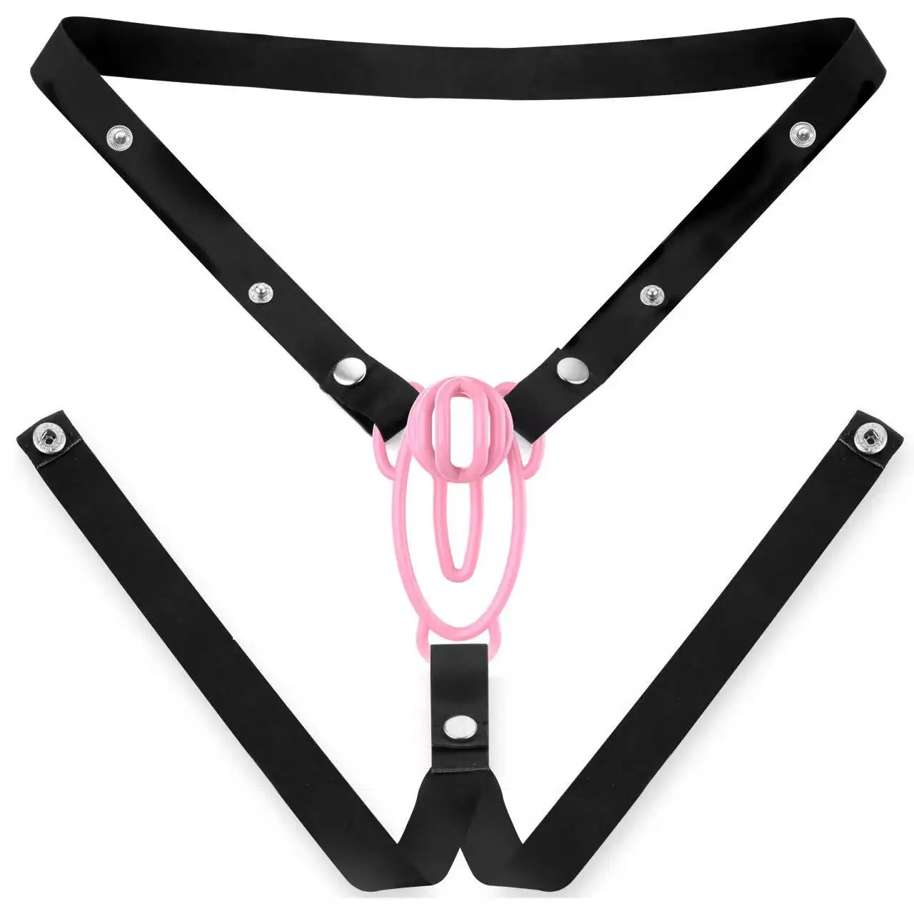 New Upgrade FUFU Clip Panty Chastity Belt for Sissy Mimic Female Pussy Chastity Device Anti-Cheating with Fake Bottom Cock Cage