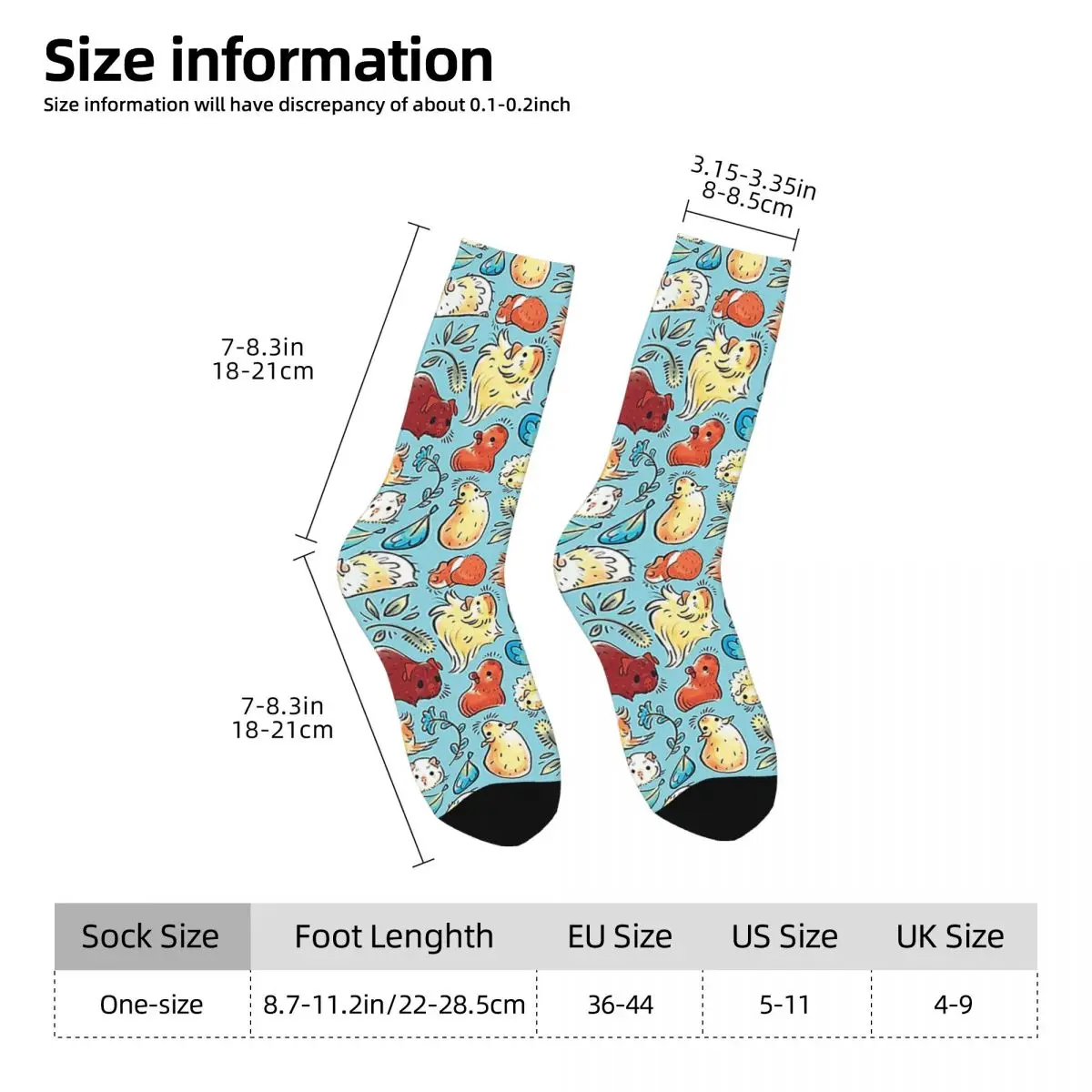 Meers chweinchen drängen sich in blauen Socken Harajuku hochwertige Strümpfe die ganze Saison über Socken Zubehör für Unisex-Geschenke