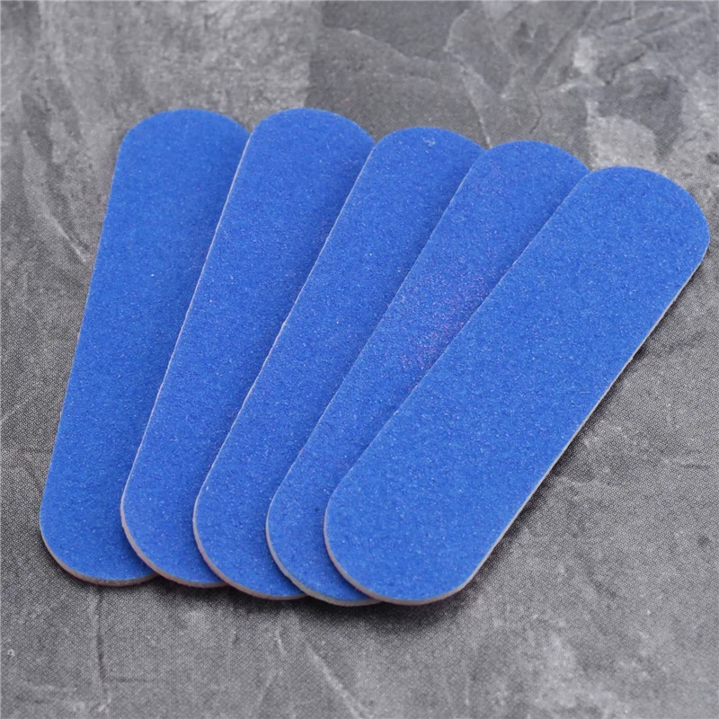 

-A90P 100Pcs Nail Files Double Color Wooden Mini Buffer Sanding 180/240 Disposable Manicure Tools