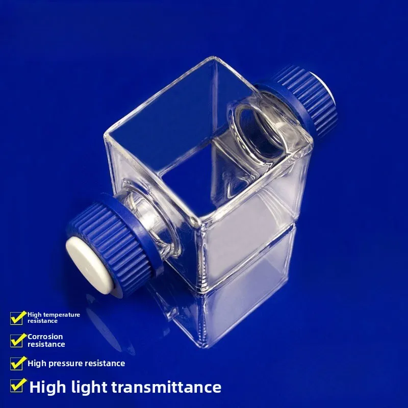 Custom High Temp High Transparency Quartz Square Tank Lab Square Container