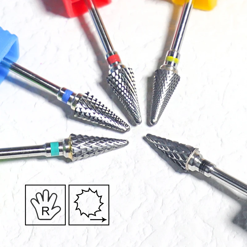 Ausverkauf! Nagelbohrer-Bits aus Hartmetall, großer Kegel, elektrischer Fräser, Gel-Poliermittel-Entferner, Schleifwerkzeuge, DIY-Zubehör und -Zubehör. – Detail 6