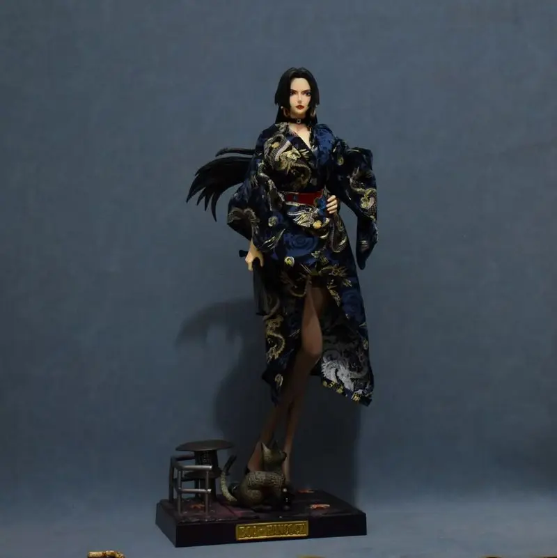 

New 45cm One Piece Boa Hancock Snake Princess Kimono Uta Pvc Standing Statue Desktop Ornament Fan Gift Collectible Anime Toy