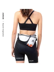 AONIJIE W8119 Outdoor Waist Bag Women Men Sports Belt Fanny Pack Can Hold 450ML Bottle For Running Marathon Walking Gym Jogging