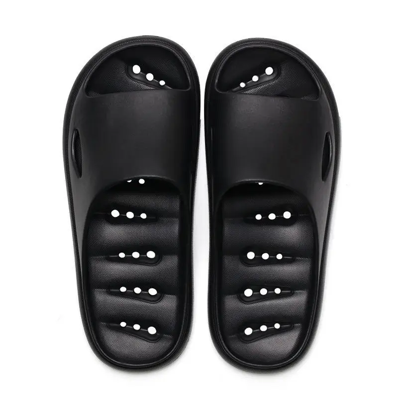 Unisex Summer Indoor Floor Non-slip Slippers Couple Family Women Men Hotel Bathroom Bath Massage Sandal Water Leakage Slides