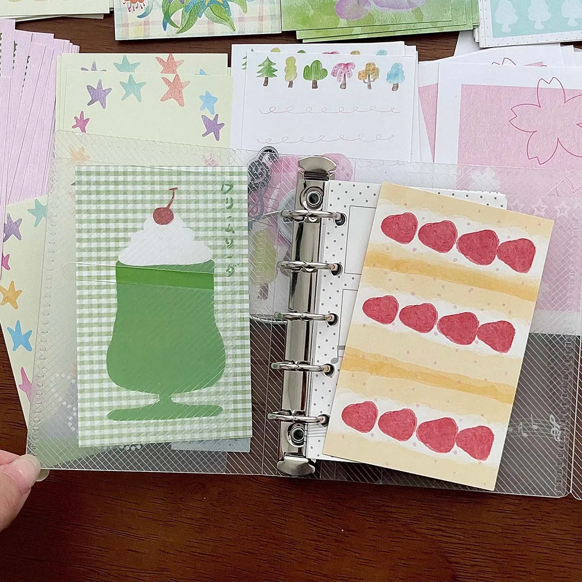 20sheets M5 Soda Cake Memo Pads Korean Style Loose Leaf Inner Page Forest Deco Paper Materials For Diy Crafts Journal Planner