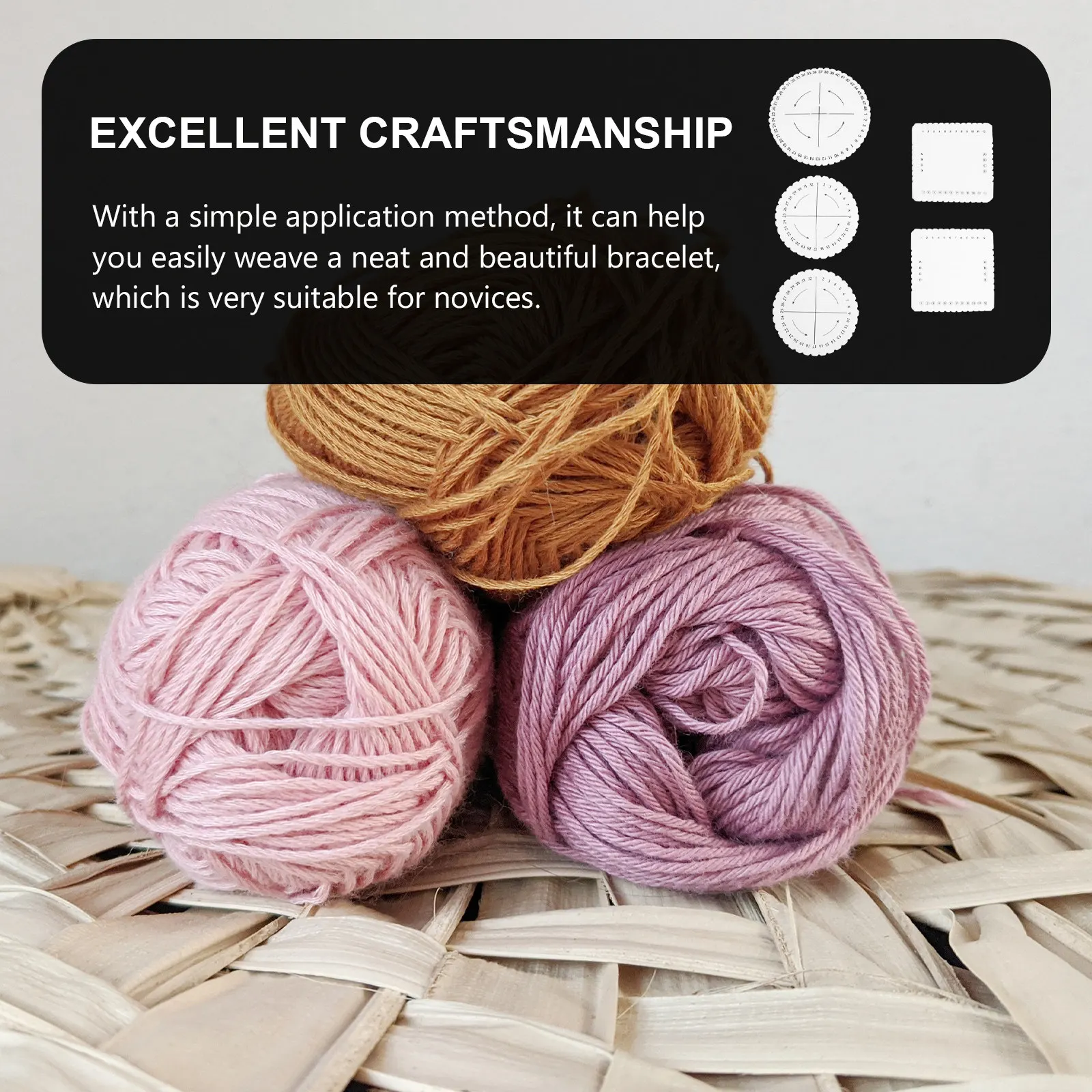 

Набор из 5 досок для плетения из ЭВА-материала, профессиональные диски для вязания шнуров, инструменты для рукоделия, станок для изготовления браслетов, инструменты для плетения веревок