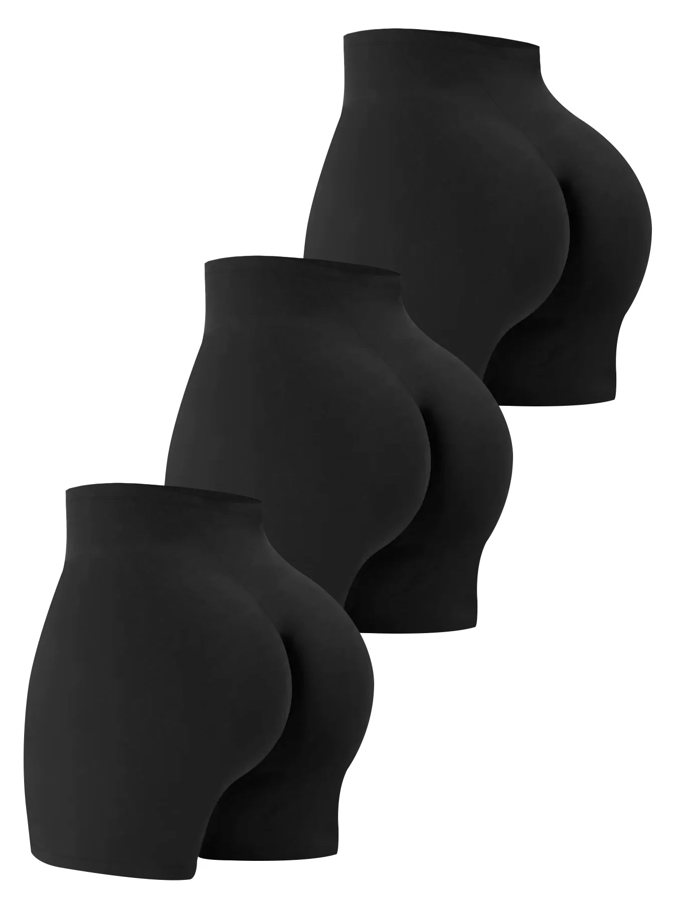 

3 pack Super Soft Biker Shorts For Women, No See Through Workout Running Yoga Athletic Shorts, 2"Inseam