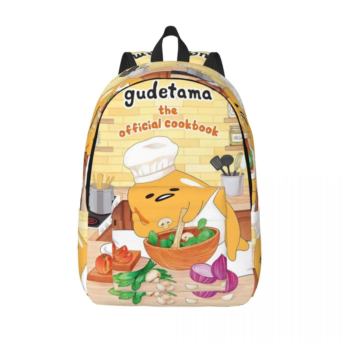 

Рюкзак с милым яйцом Gudetama, мультяшный рюкзак для учащихся начальной школы, сумка для книг для мужчин и женщин, рюкзак для улицы