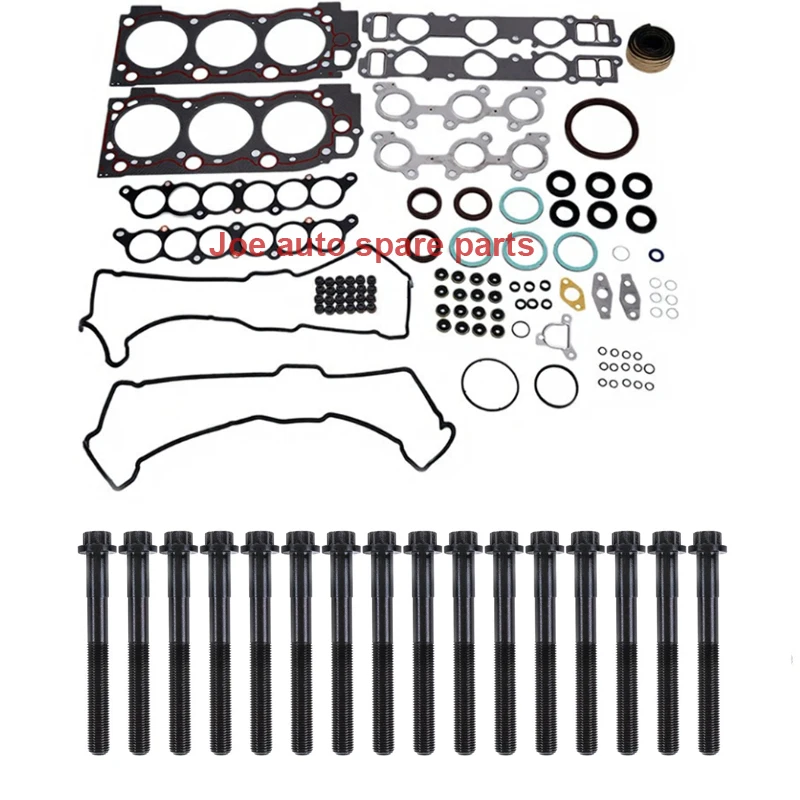 

5vz 5vzfe Engine Full gasket set kit cylinder head bolt nuts screw for Toyota Hilux II land Cruiser Tundra Pickup V6 3.4L 3378CC