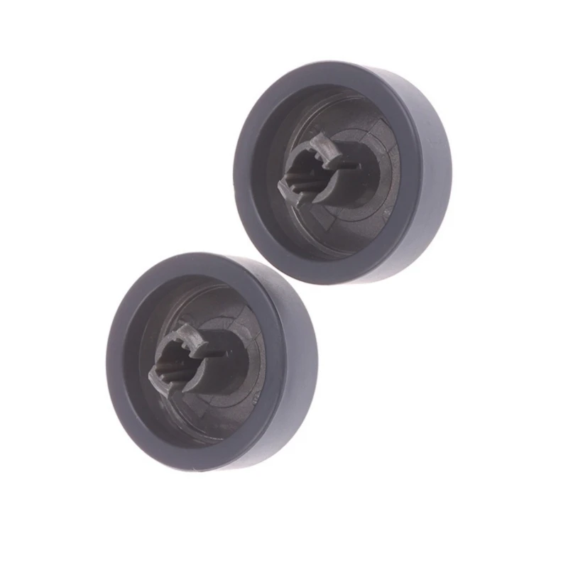 Replacement for Vacuum Cleaner Floor Brush, 2 Pack Black Clip-Fit End Wheel Parts for Floor Head Upkeep and Quick Repair Changes