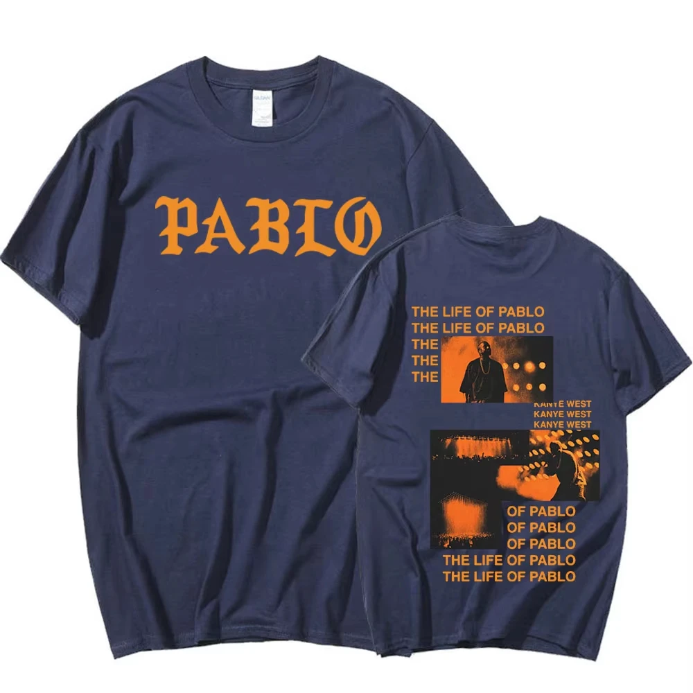 Rapper Kanye West Graphics Print T-shirt THE LIFE OF PABLO T Shirt Summer Men's Clothing Hip Hop Fashion Short Sleeve 2026 Tees