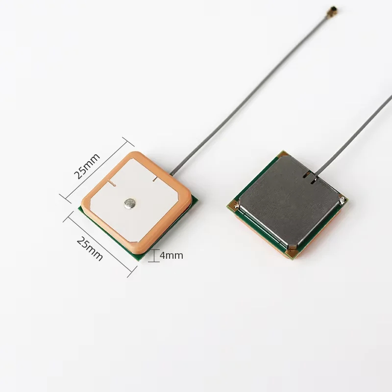 50 قطعة RoHS معتمد الأصلي نشط داخلي السيراميك هوائي GPS 25x25x4 نطاق التردد 1561 ميجا هرتز-1575 ميجا هرتز لتطبيق GNSS و GPS