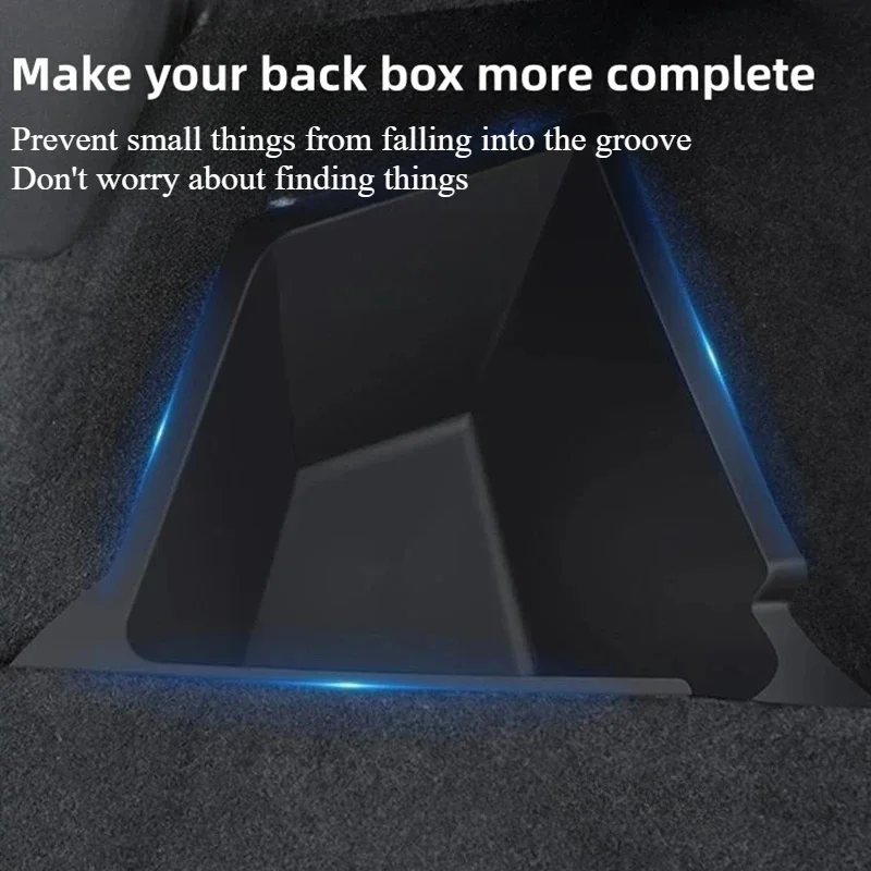 Rear Trunk Side Storage Box for Tesla Model Y 2024 Berlin Left Right Bins Organizer Tray Stowing Tidying Packet Car Accessories