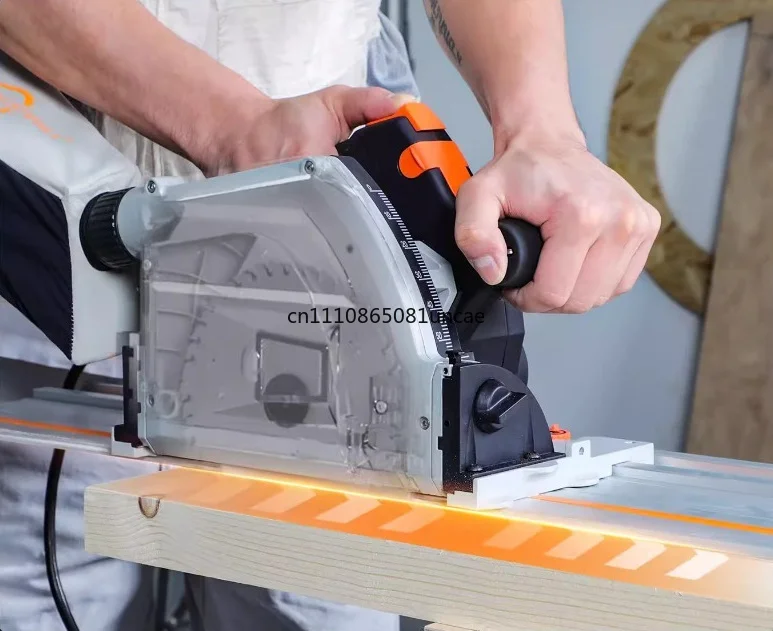 Brushless Dust-Free Handheld Track Saw Woodworking Cutter For Gypsum Ceiling Board Cutting