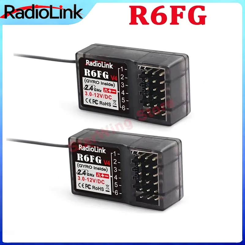 Radiolink R6FG 6CH 2.4G Gyro Receiver HV Support Long Range 