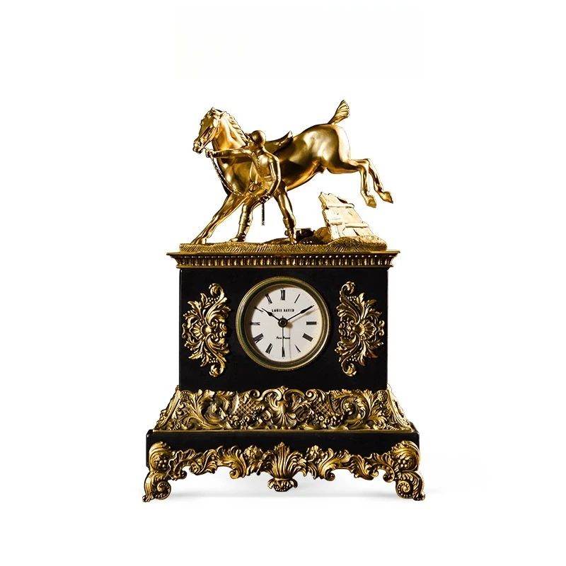 

Ma Jiacheng desk clock, antique French desk clock, antique art clock in living room