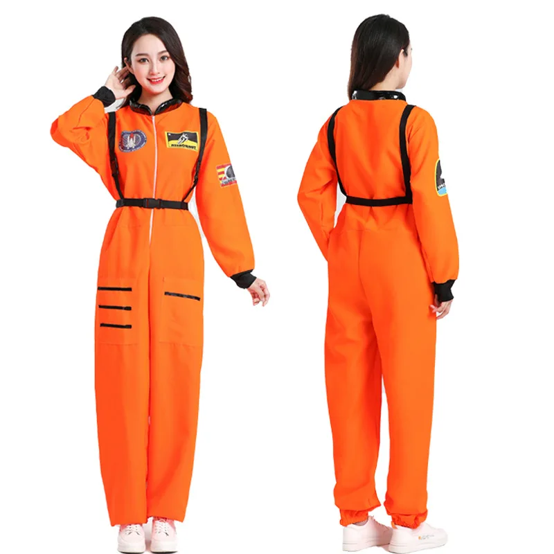 loween Astronauta Tuta spaziale Pilota CoS Costume Attore Astronauta Abbigliamento Spettacolo teatrale Abbigliamento tradizionale cinese da donna